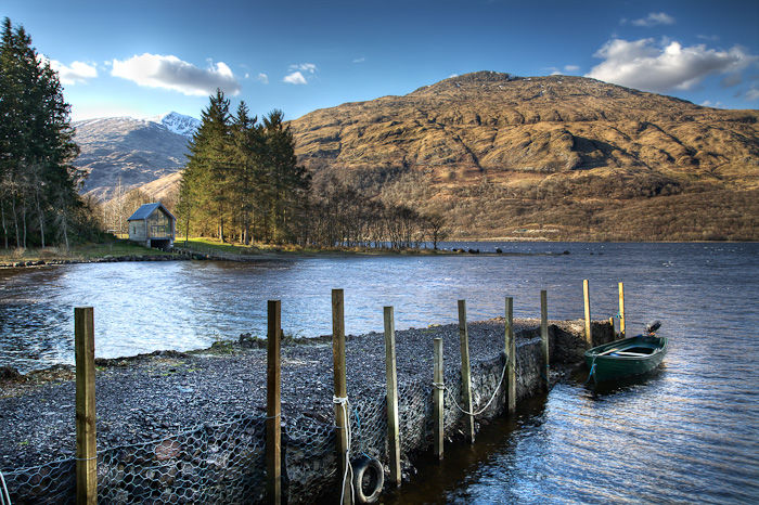 A jetty on Loch Awe